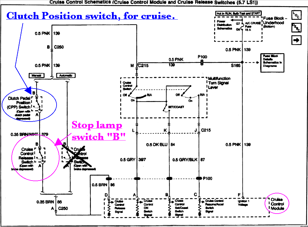 Clutch Anticipate wire to '99-'02 41 PCM's gm cruise control diagram 